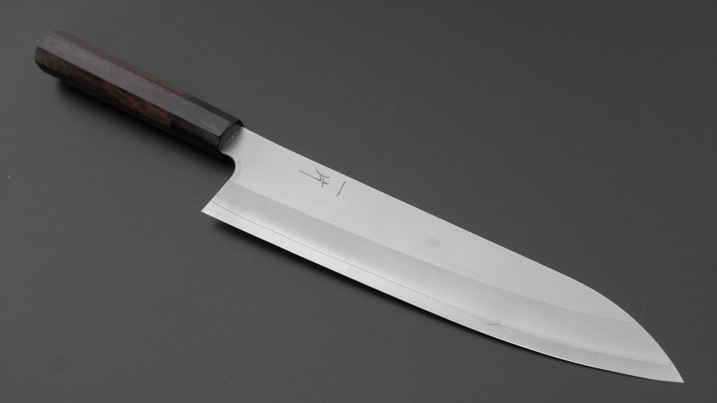 Hitohira Silver #3 Nashiji Gyuto 240mm Ebony Handle