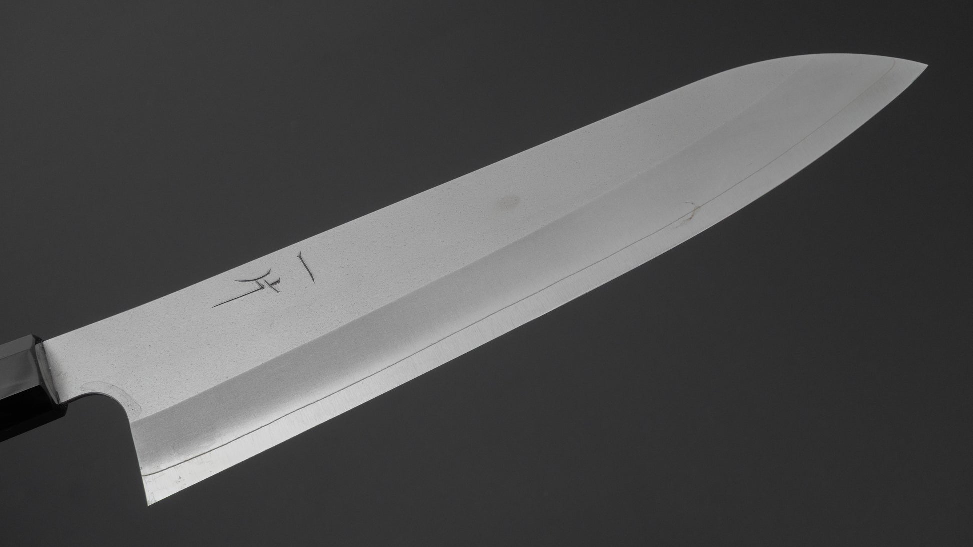 Hitohira Silver #3 Nashiji Gyuto 240mm Ebony Handle