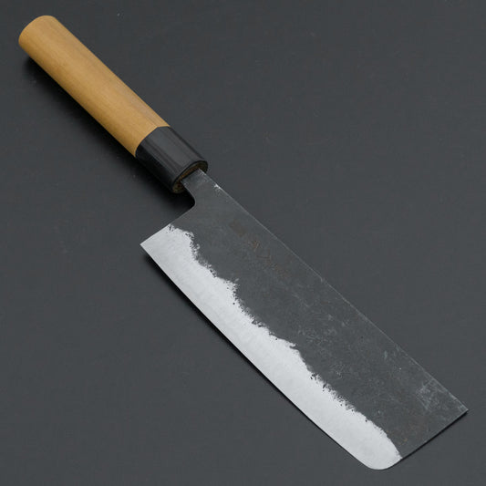 Morihei Hisamoto Kurouchi White #1 Nakiri 165mm Ho Wood Handle (D-Shape)