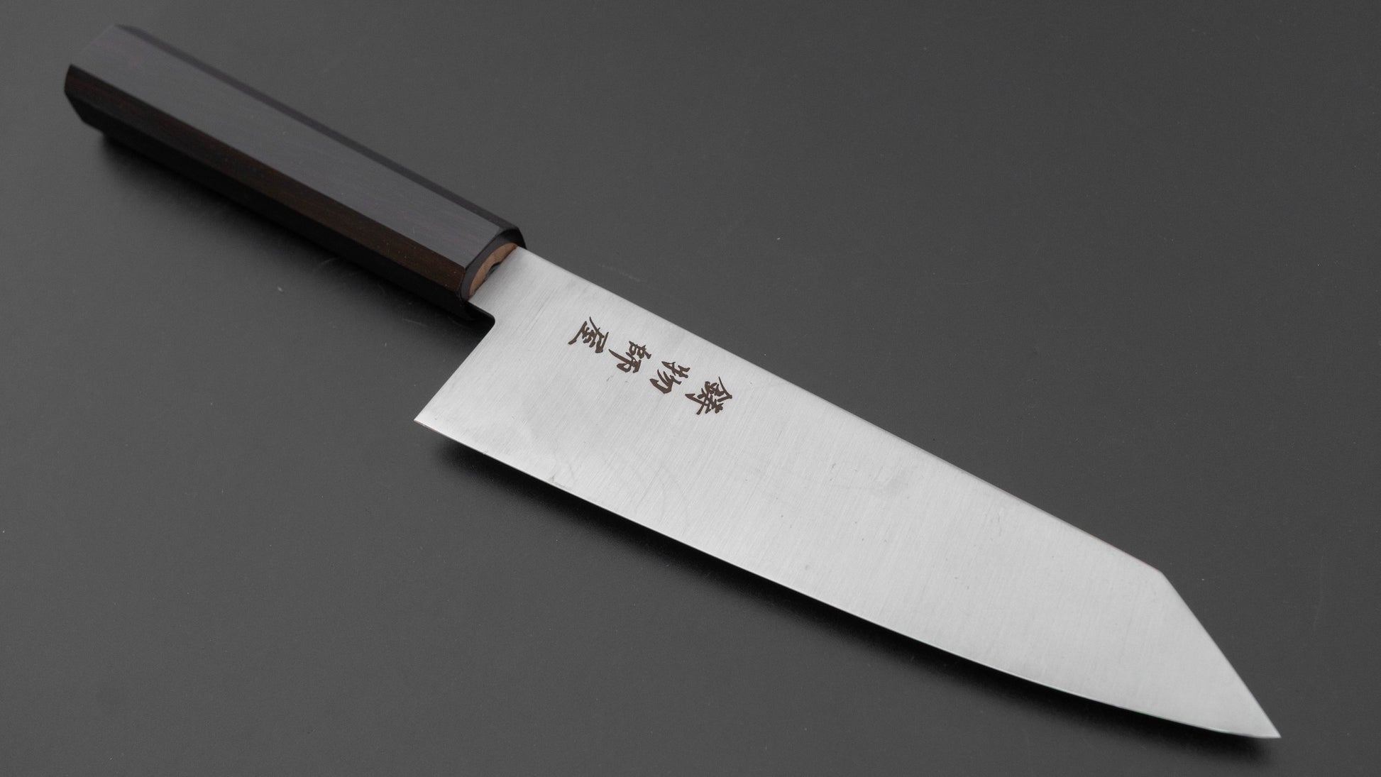 Hitohira Imojiya TH Stainless Bunka 180mm Ebony Handle (Wa)