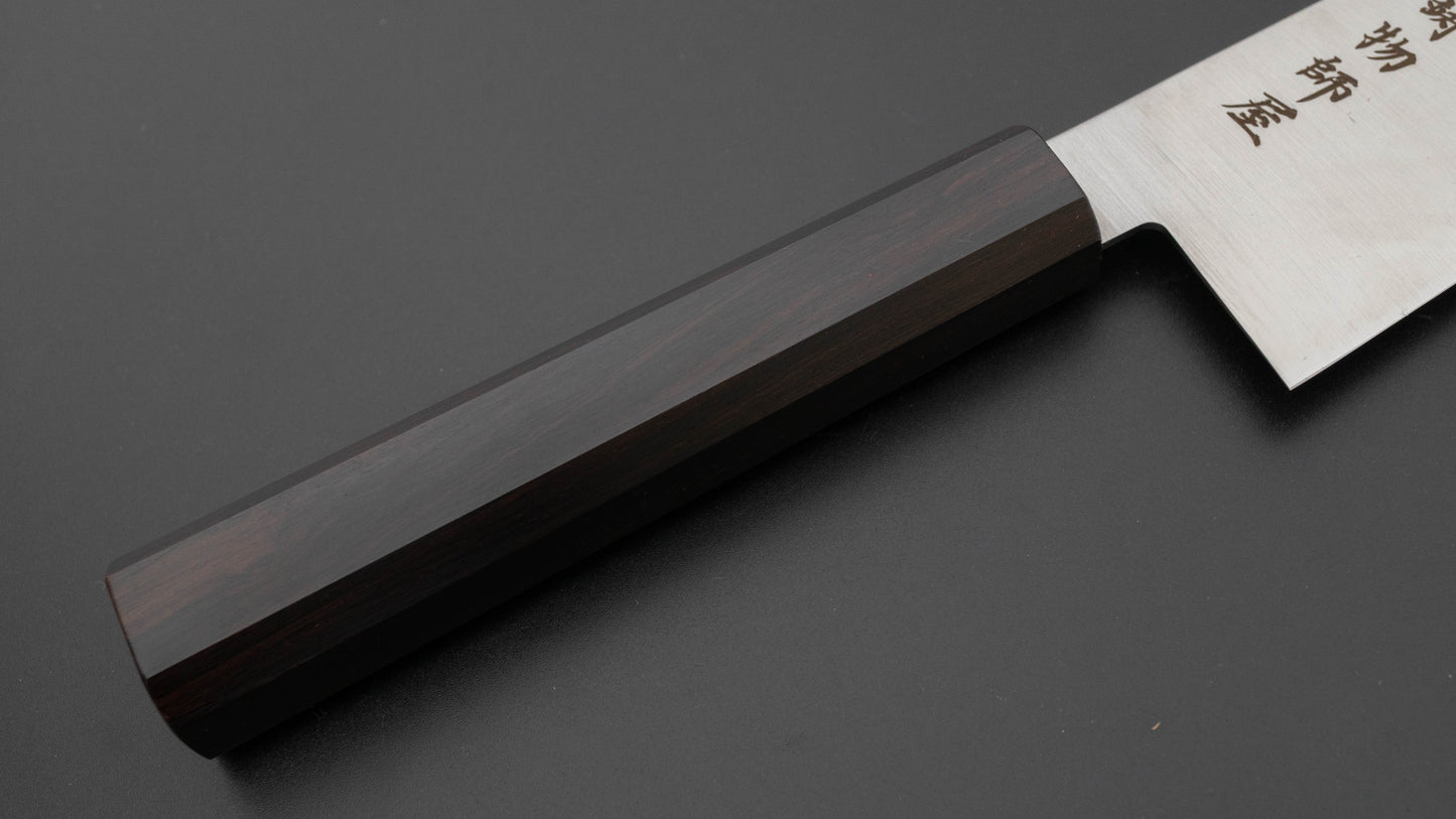 Hitohira Imojiya TH Stainless Bunka 180mm Ebony Handle (Wa)