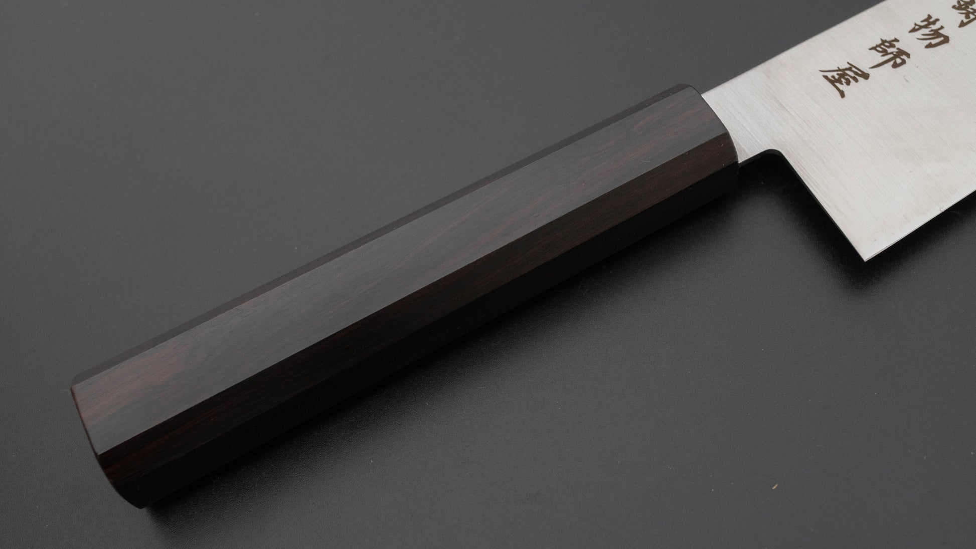 Hitohira Imojiya TH Stainless Bunka 180mm Ebony Handle (Wa)