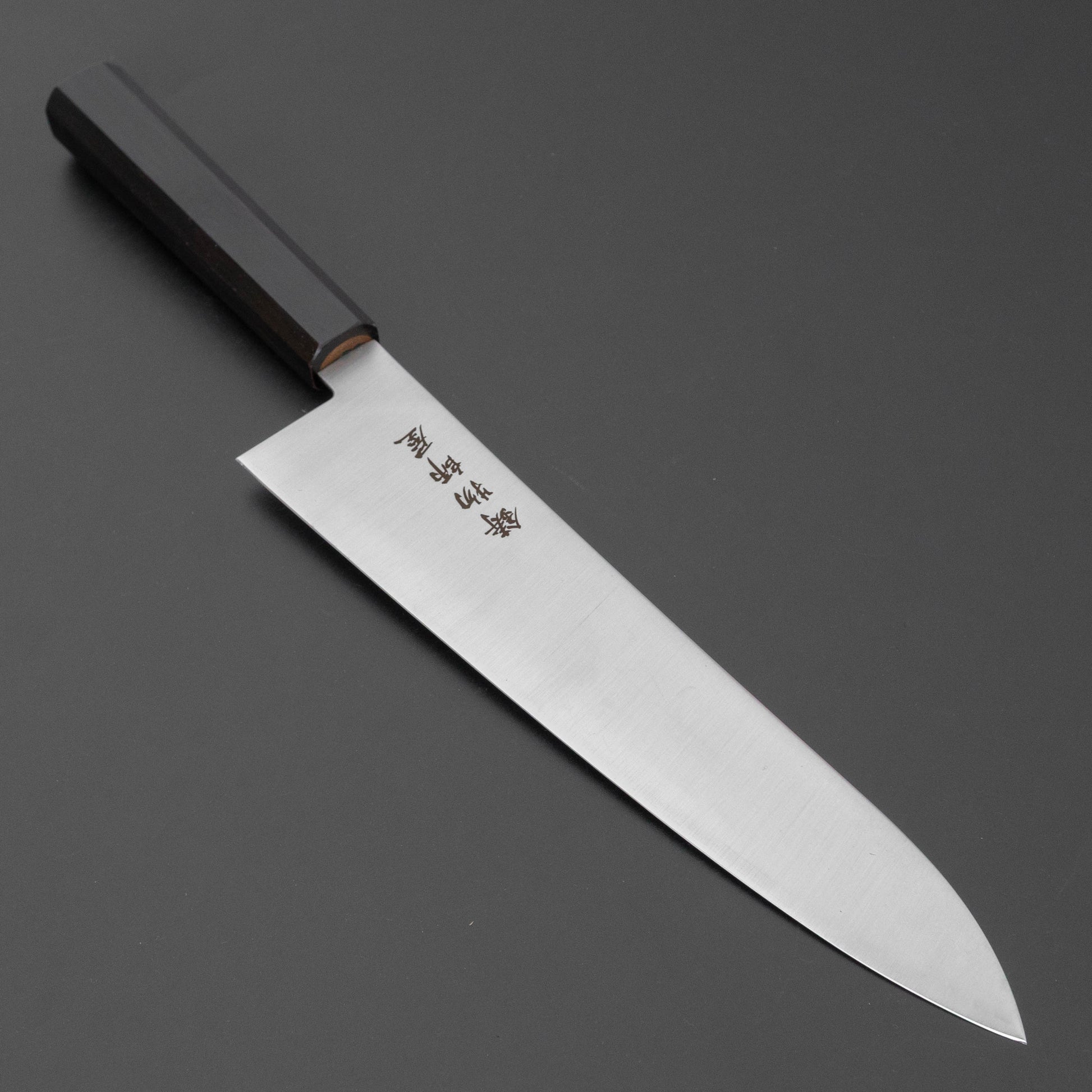 Hitohira Imojiya TH Stainless Gyuto 240mm Ebony Handle (Wa)