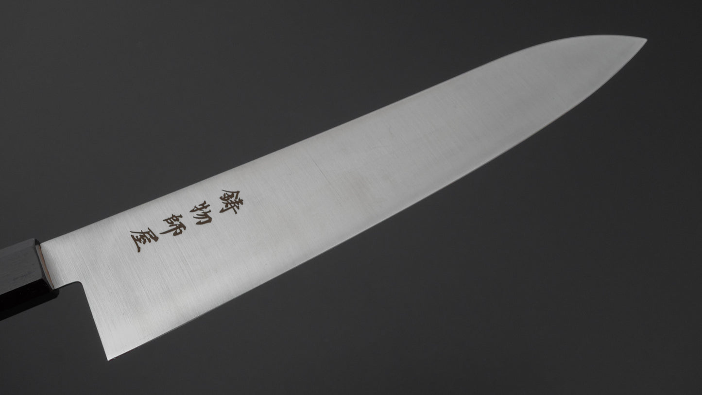 Hitohira Imojiya TH Stainless Gyuto 240mm Ebony Handle (Wa)