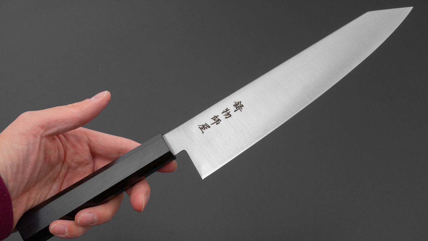 Hitohira Imojiya TH Stainless Kiritsuke Gyuto 210mm Ebony Handle (Wa)