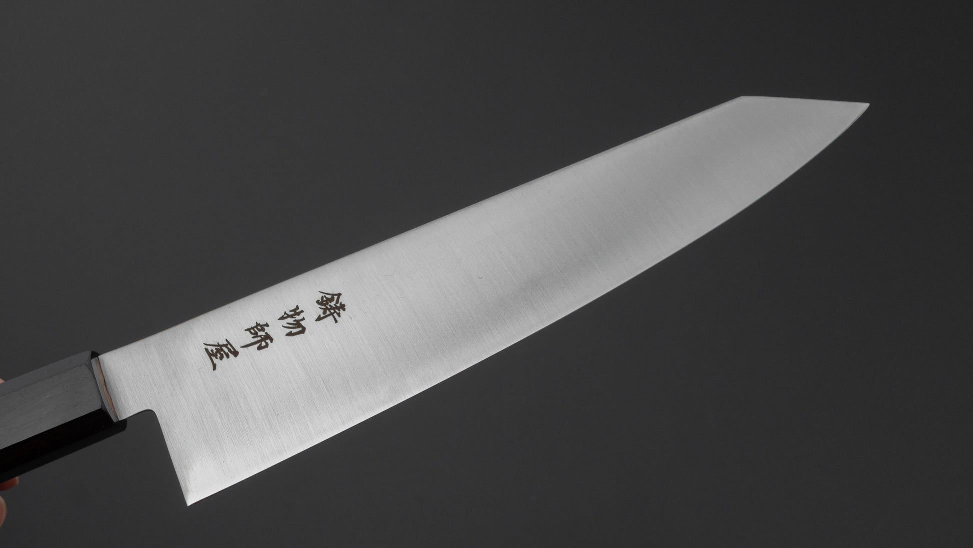 Hitohira Imojiya TH Stainless Kiritsuke Gyuto 210mm Ebony Handle (Wa)