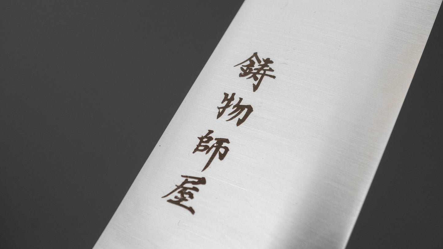 Hitohira Imojiya TH Stainless Kiritsuke Gyuto 210mm Ebony Handle (Wa)