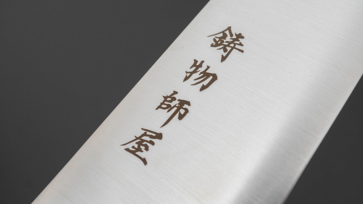 Hitohira Imojiya TH Stainless Kiritsuke Gyuto 240mm Ebony Handle (Wa)