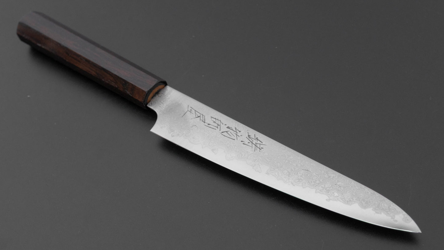 Hitohira Imojiya TH Damascus Petty 150mm Ebony Handle