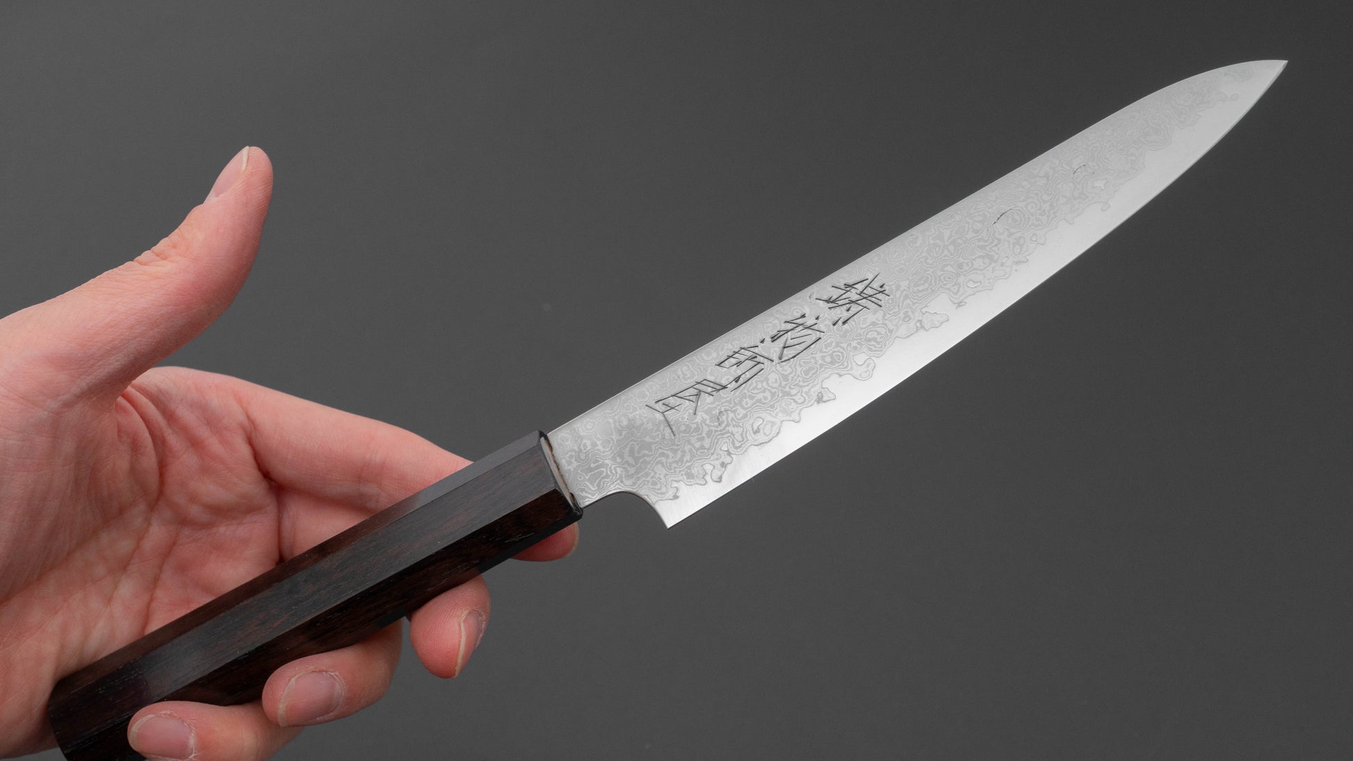 Hitohira Imojiya TH Damascus Petty 150mm Ebony Handle