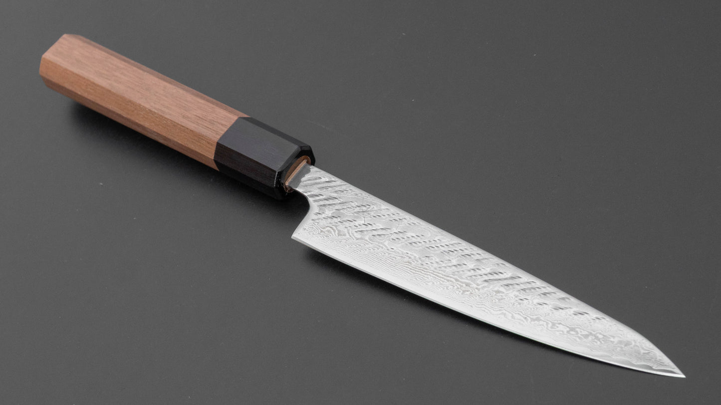 Hitohira Futana Stainless Rope Damascus Petty 135mm Walnut Handle
