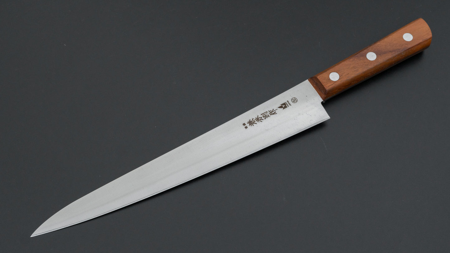 Kanehide Bessaku Stainless Left-Handed Sujihiki 240mm Rosewood Handle