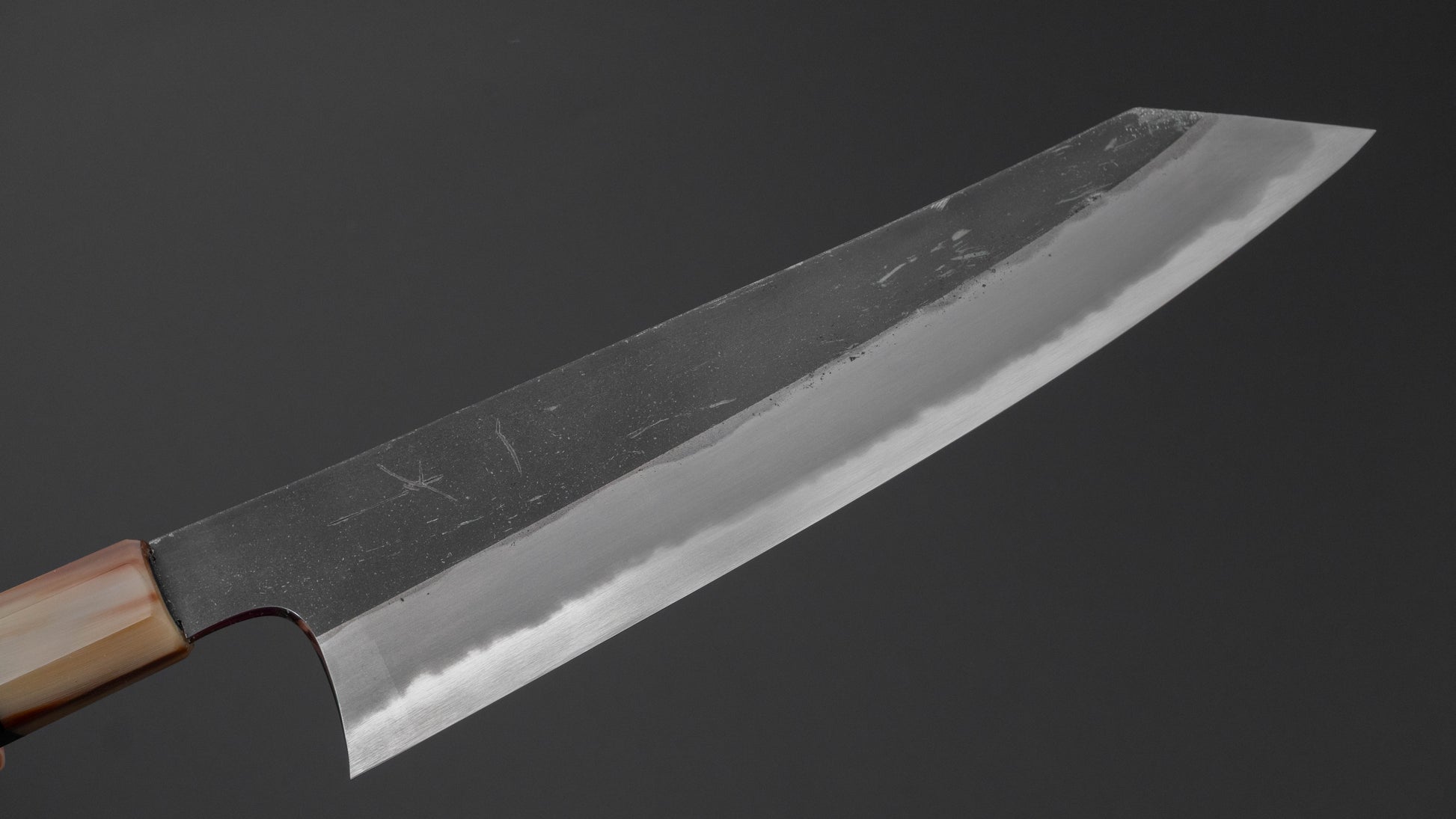 Hitohira Togashi Blue #2 Kurouchi Kiritsuke Gyuto 240mm Ebony Handle