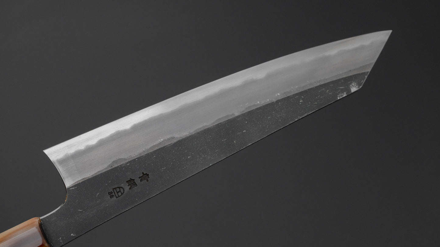 Hitohira Togashi Blue #2 Kurouchi Kiritsuke Gyuto 240mm Ebony Handle