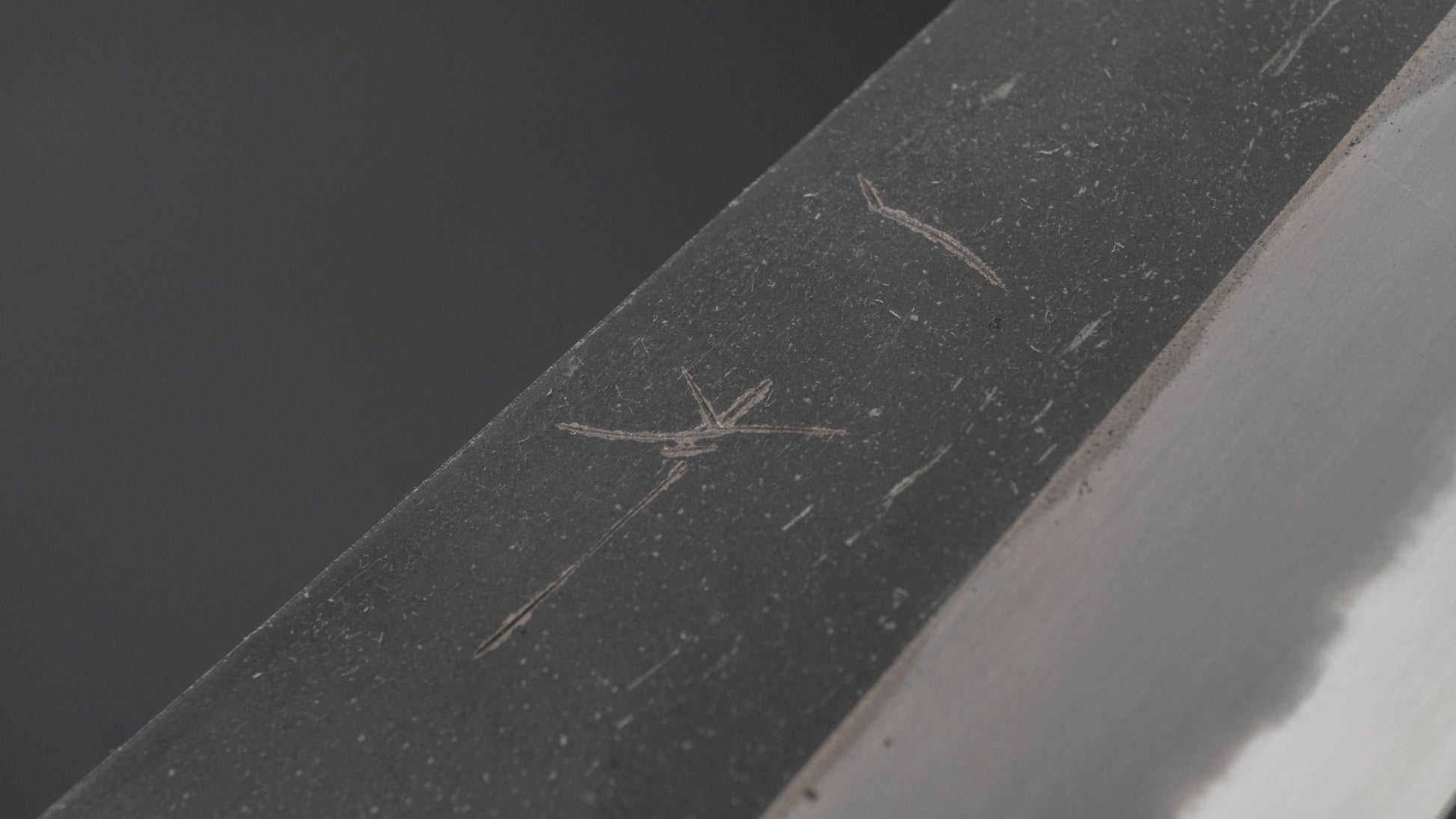 Hitohira Togashi Blue #2 Kurouchi Kiritsuke Gyuto 240mm Ebony Handle