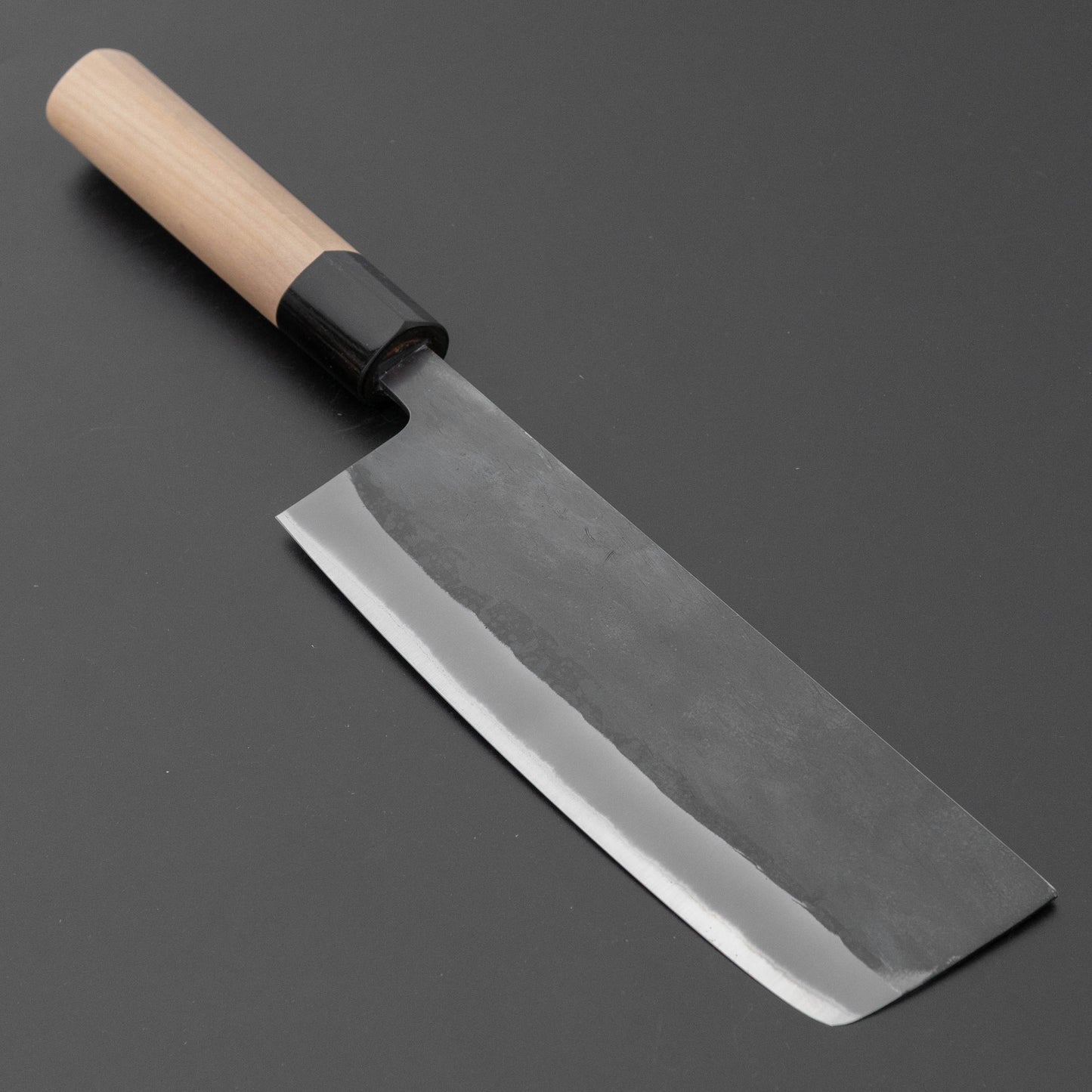 Hitohira TD Blue #2 Stainless Clad Kurouchi Nakiri 165mm Ho Wood Handle (D-Shape)