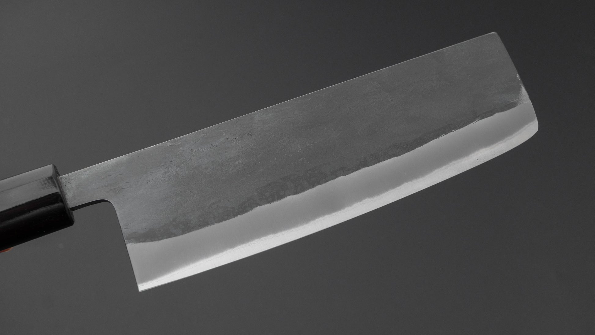 Hitohira TD Blue #2 Stainless Clad Kurouchi Nakiri 165mm Ho Wood Handle (D-Shape)