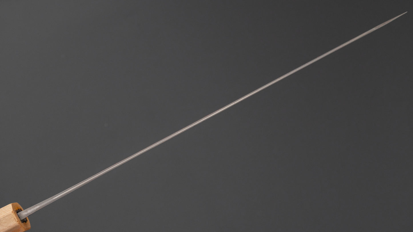 Hitohira TD Blue #2 Stainless Clad Nashiji Sujihiki 240mm Walnut Handle