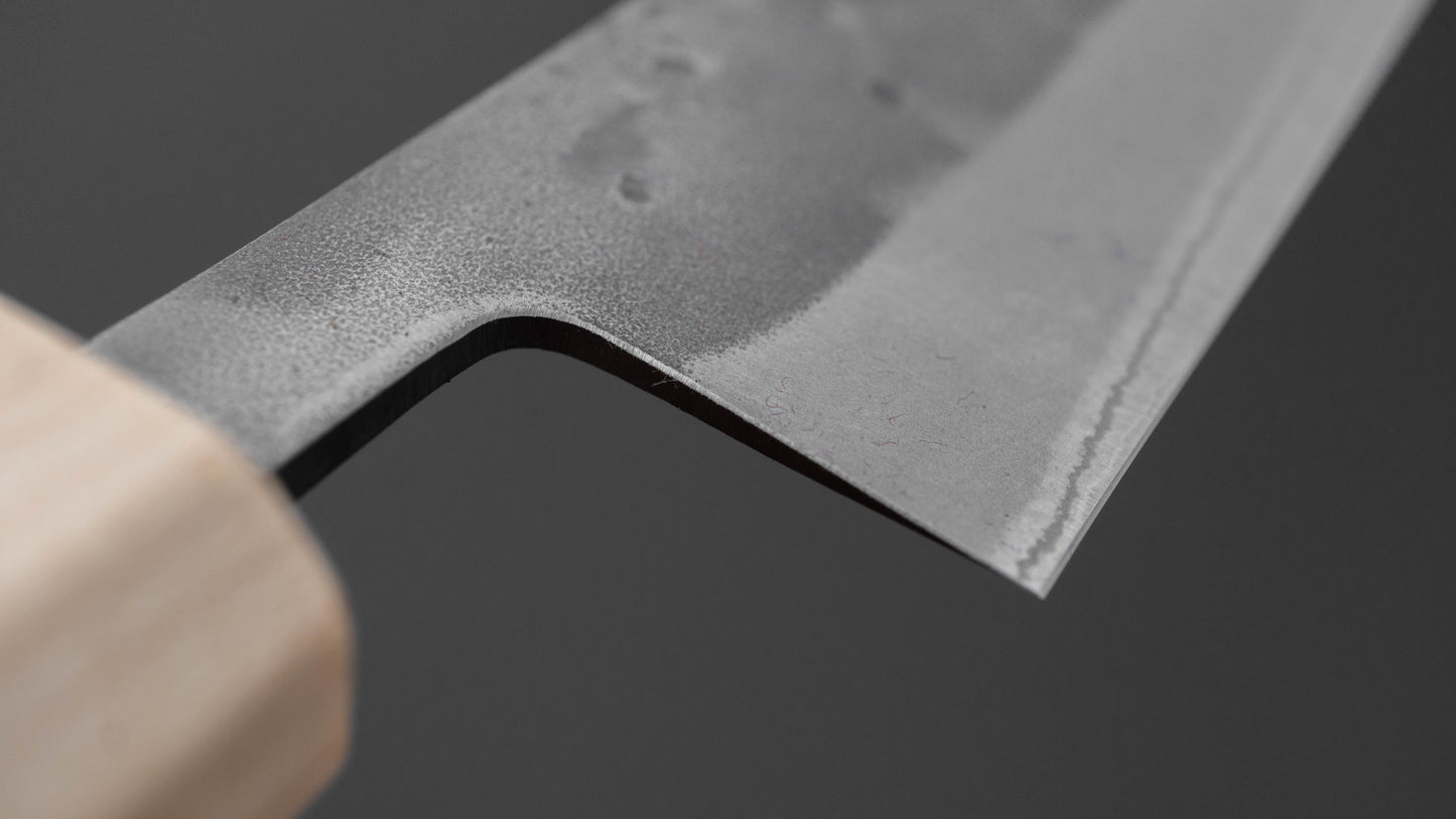 Hitohira TD Blue #2 Stainless Clad Nashiji Sujihiki 240mm Walnut Handle