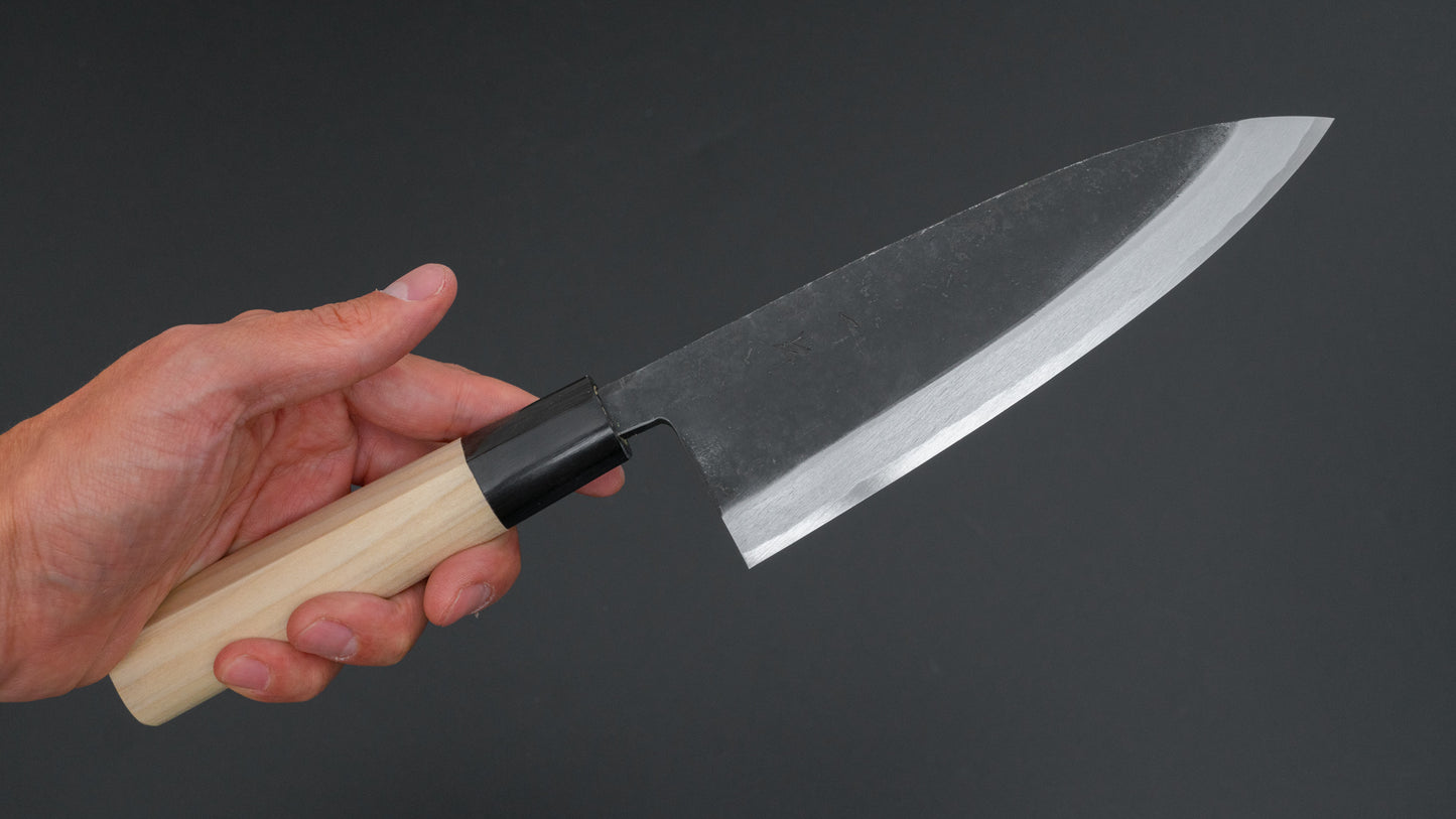 Hitohira White #2 Kurouchi Deba 165mm Ho Wood Handle