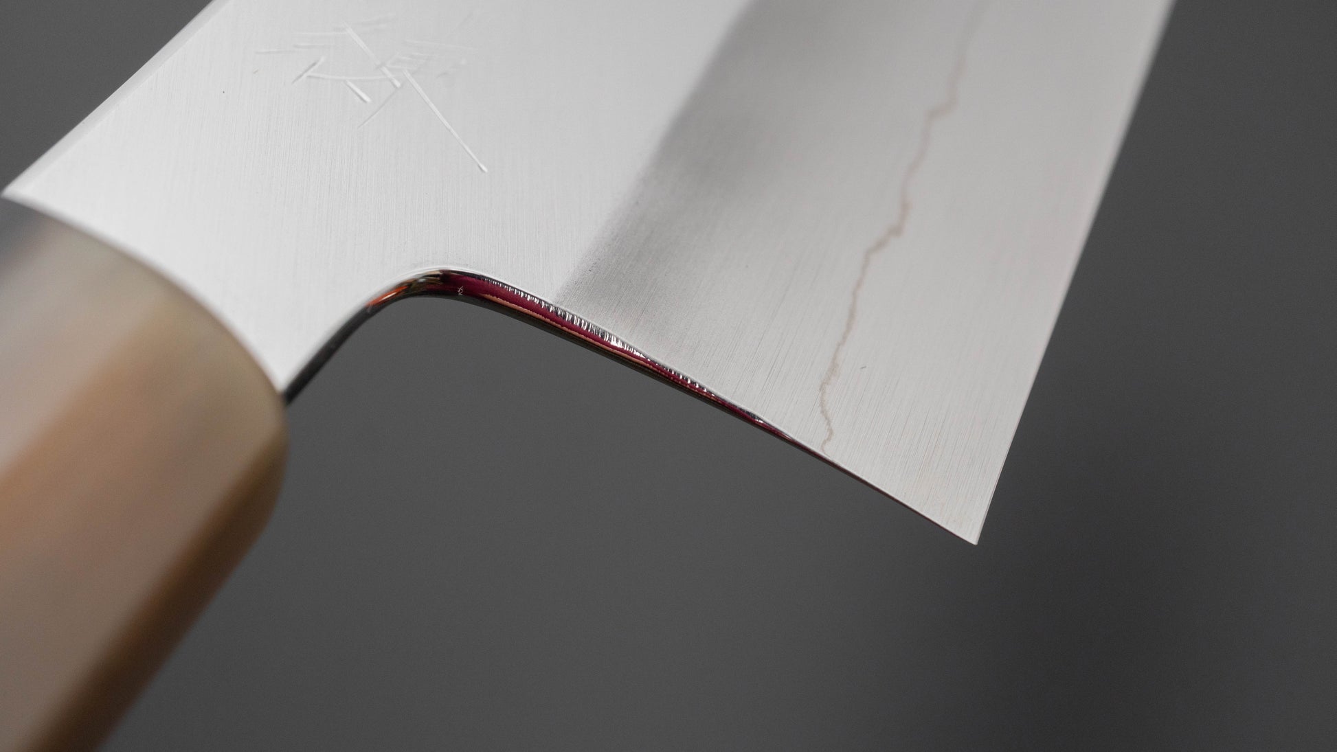 Hitohira Kikuchiyo Ren Silver #3 Nakiri 180mm Ebony Handle