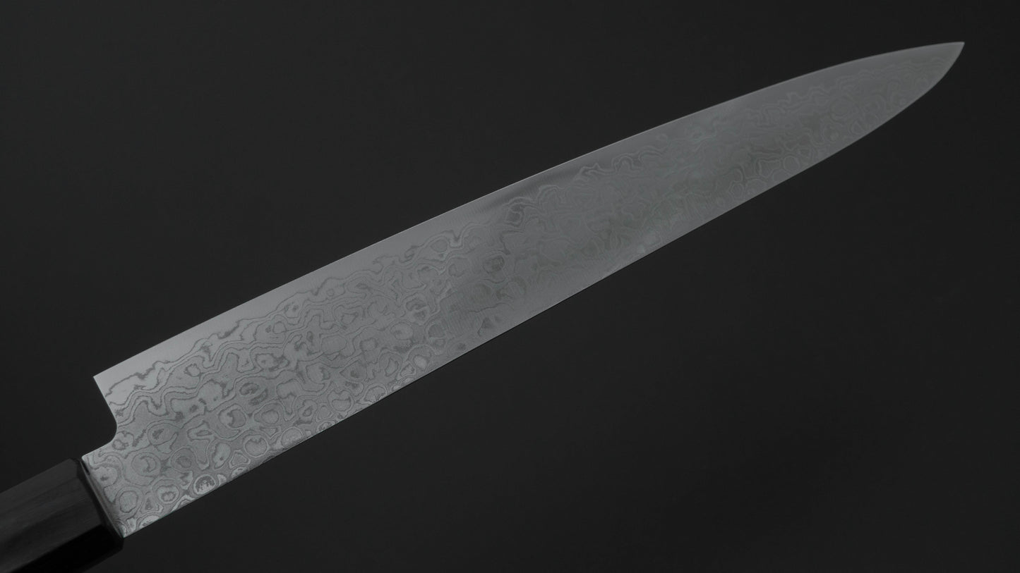 Hitohira HG Damascus Sujihiki 240mm Walnut Handle
