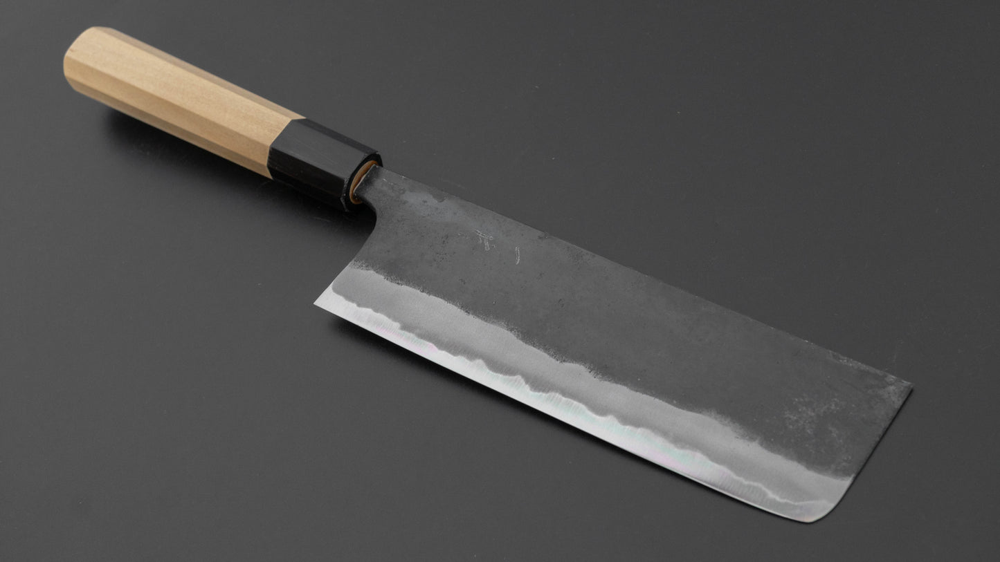 Hitohira Tosa Kurouchi Blue #2 Nakiri 170mm Ho Wood Handle