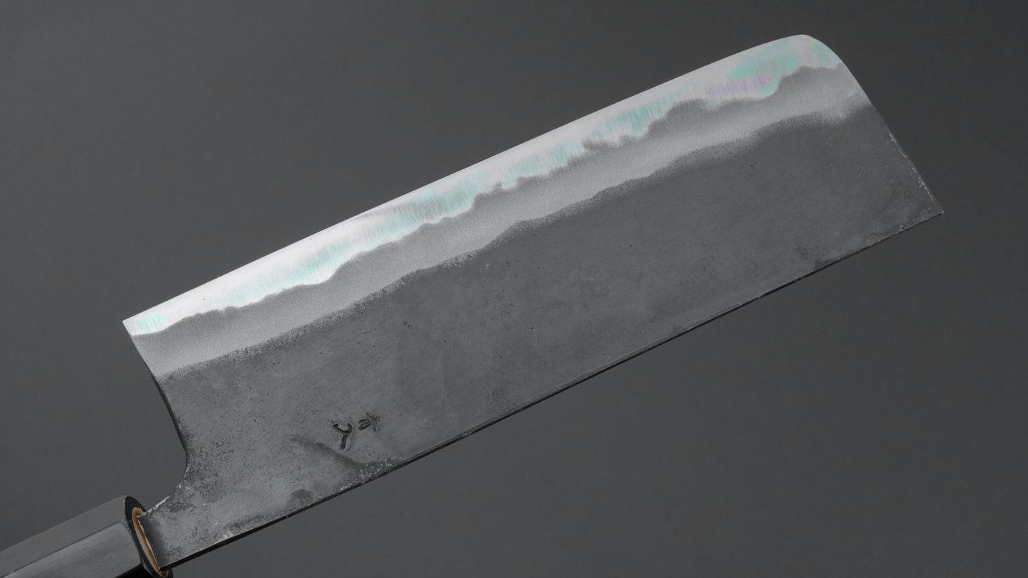 Hitohira Tosa Kurouchi Blue #2 Nakiri 170mm Ho Wood Handle