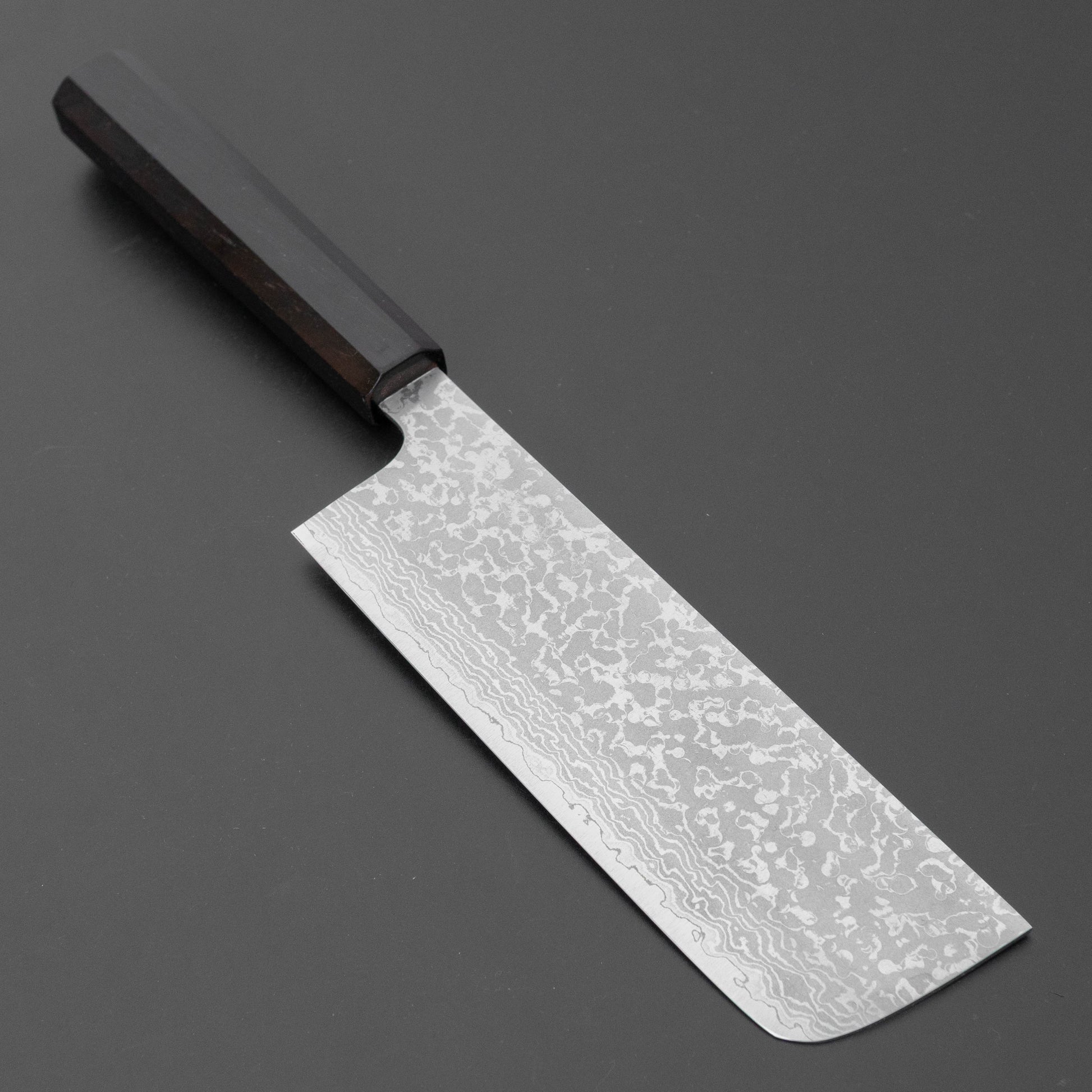Makoto Kurosaki VG7 Damascus Nakiri 170mm Ebony Handle