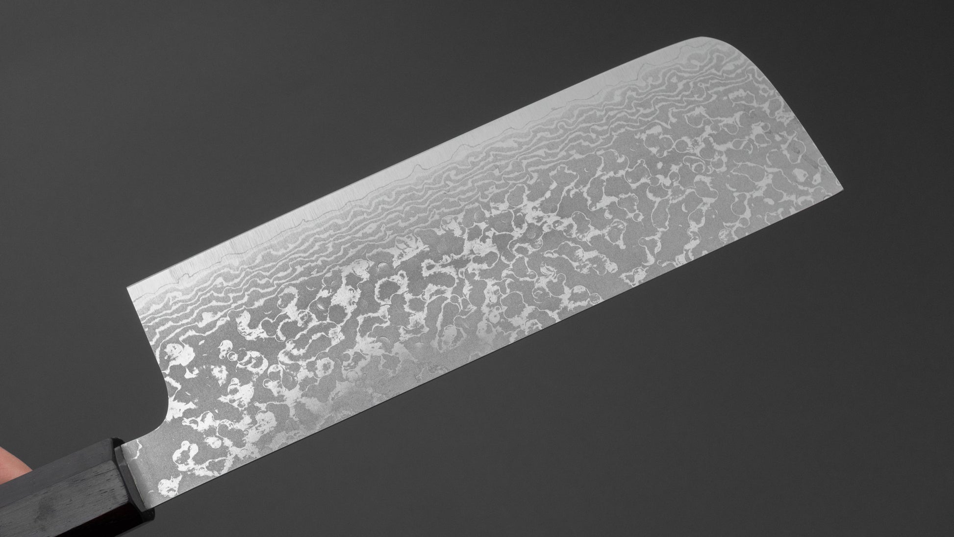 Makoto Kurosaki VG7 Damascus Nakiri 170mm Ebony Handle