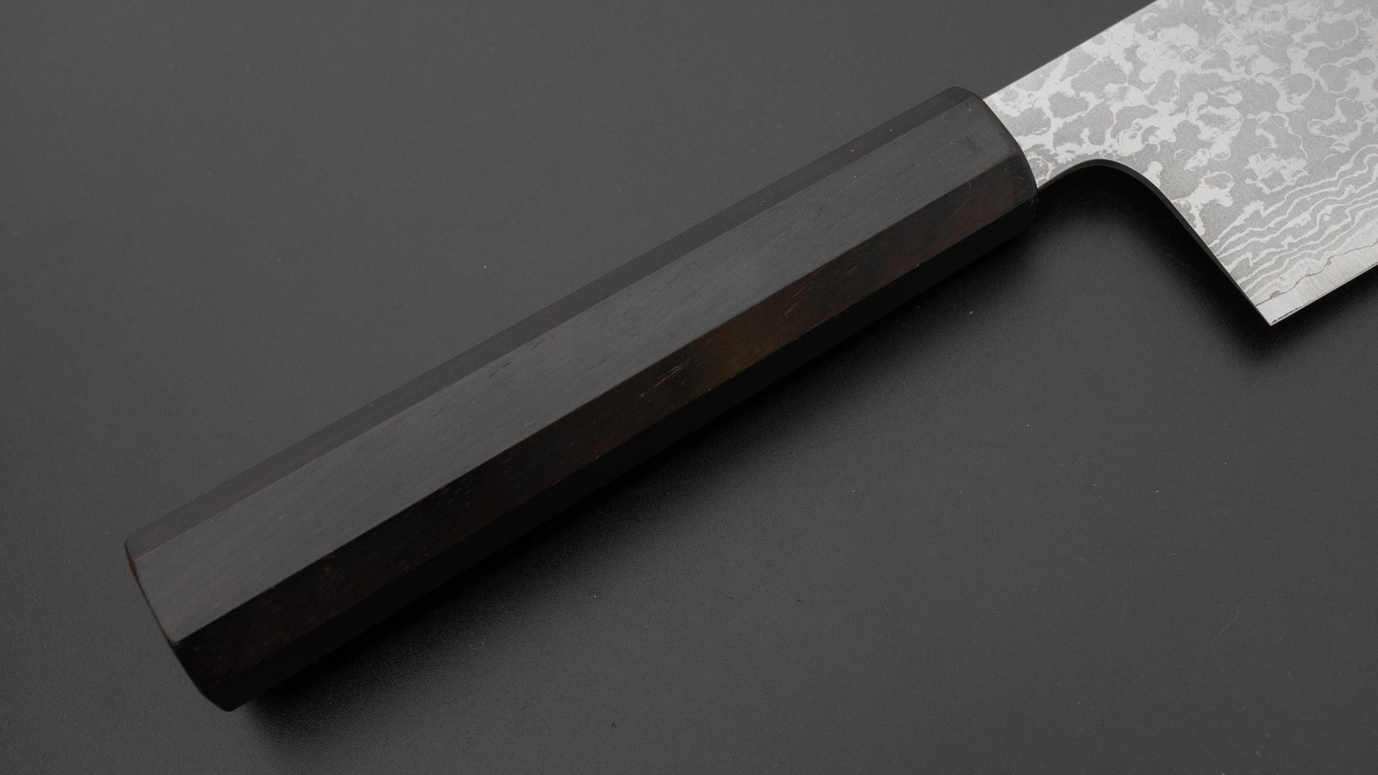 Makoto Kurosaki VG7 Damascus Nakiri 170mm Ebony Handle