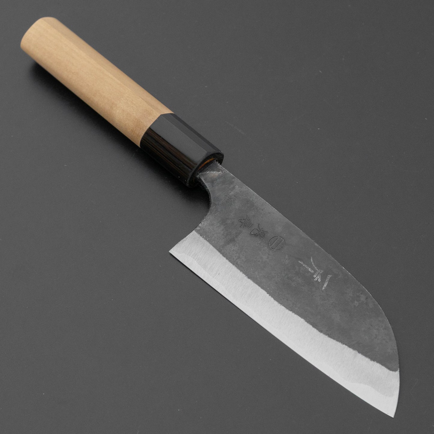 Hitohira Onihiro White #1 Santoku 105mm Ho Wood Handle (D-Shape)