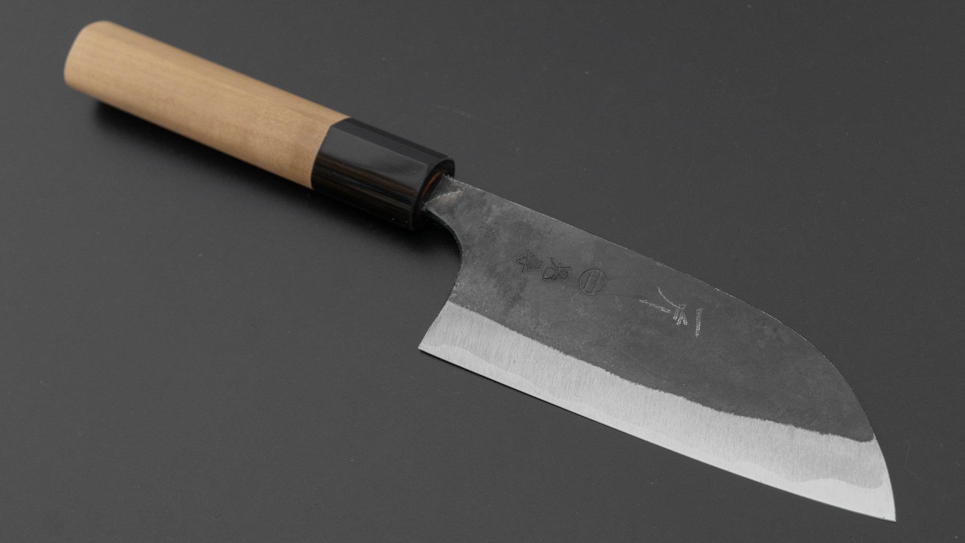 Hitohira Onihiro White #1 Santoku 105mm Ho Wood Handle (D-Shape)