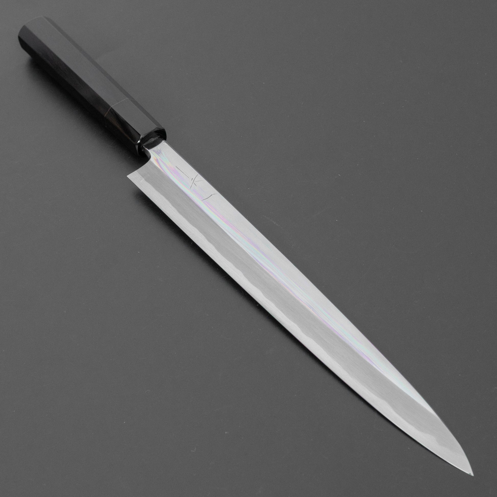Hitohira Tanaka Mosuke Blue #1 Yanagiba 270mm Ebony Handle (Mirror Polished/ Saya)