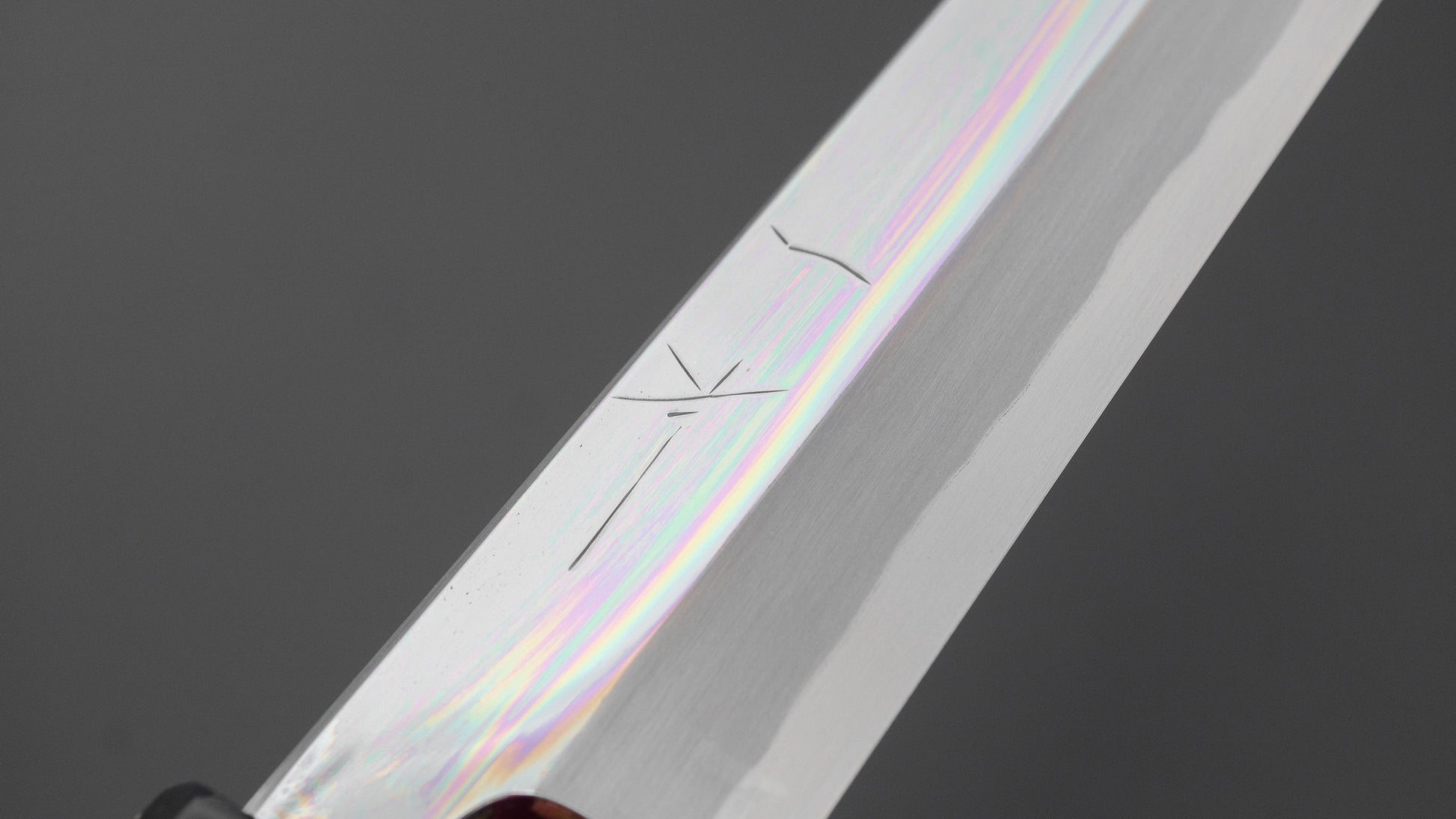 Hitohira Tanaka Mosuke Blue #1 Yanagiba 270mm Ebony Handle (Mirror Polished/ Saya)