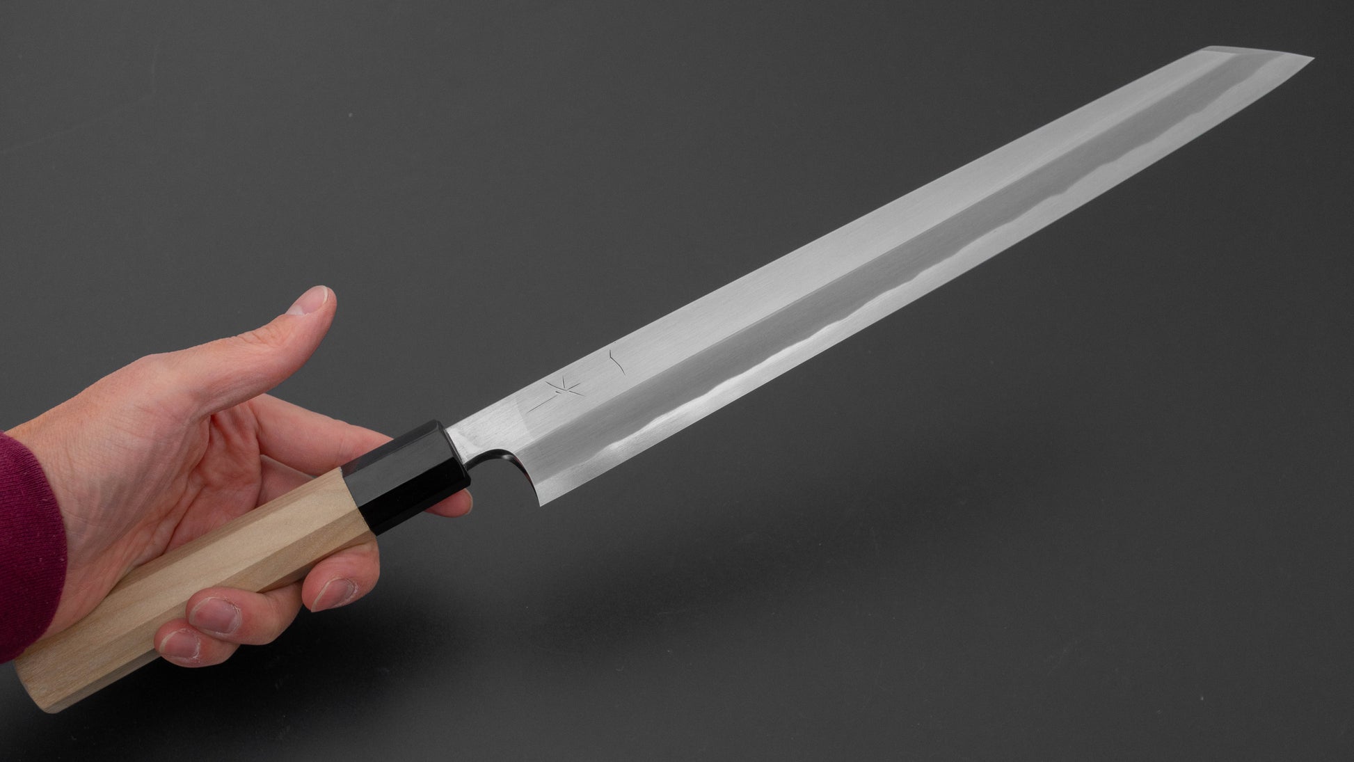 Hitohira Togashi White #1 Tachi Kiritsuke Yanagiba 300mm Ho Wood Handle (Saya)