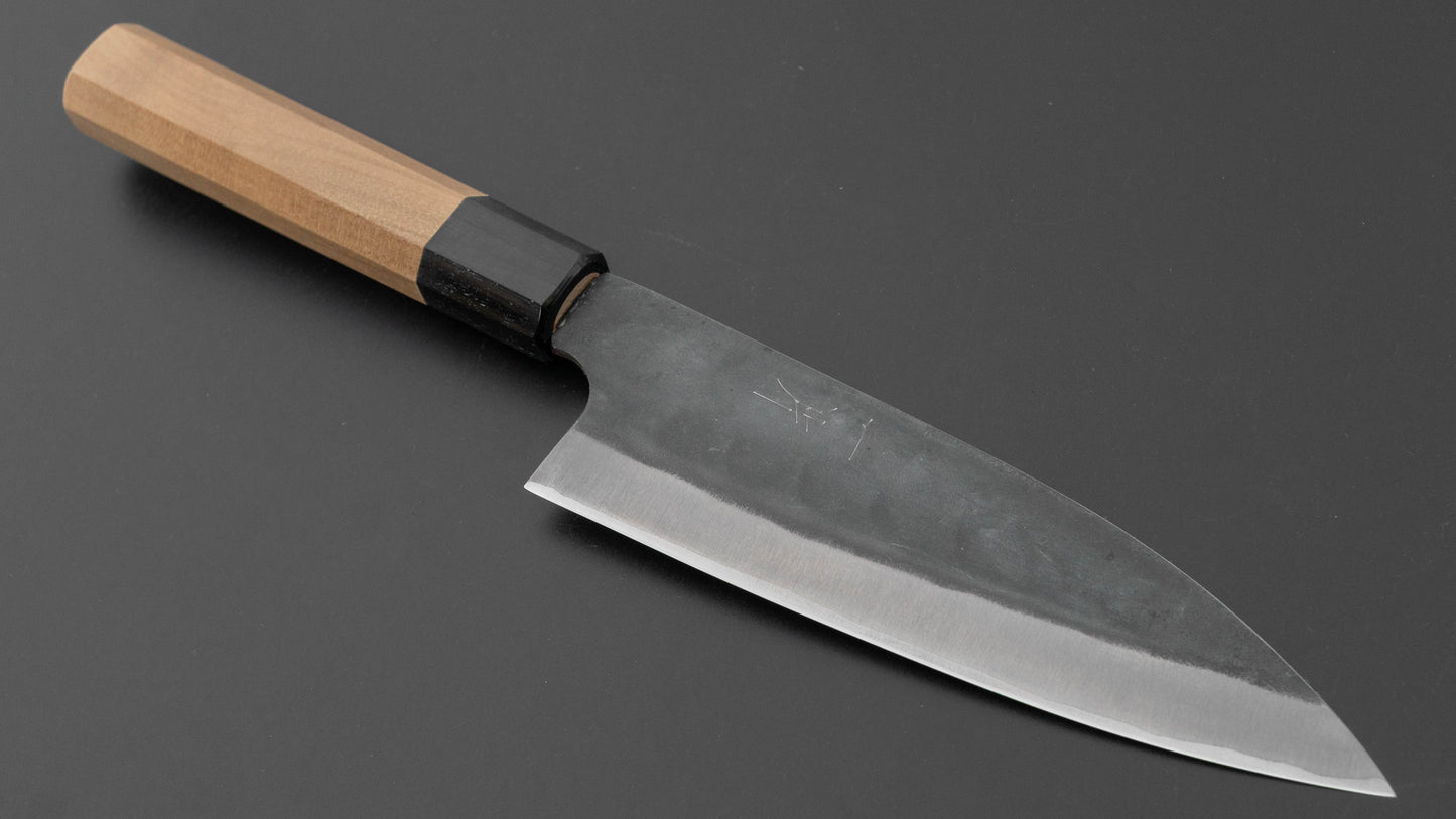 Hitohira Hizen Kurouchi Blue #1 Stainless Clad Gyuto 155mm Ho Wood Handle