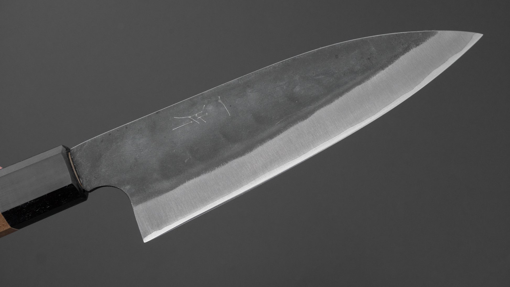 Hitohira Hizen Kurouchi Blue #1 Stainless Clad Gyuto 155mm Ho Wood Handle