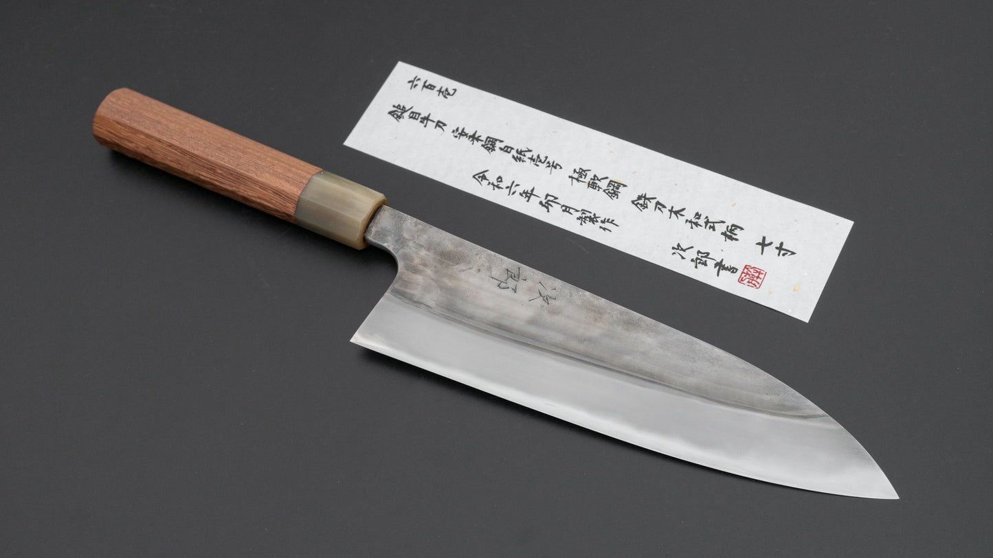 Jiro Tsuchime Wa Gyuto 210mm Taihei Tagayasan Handle (#601) - HITOHIRA