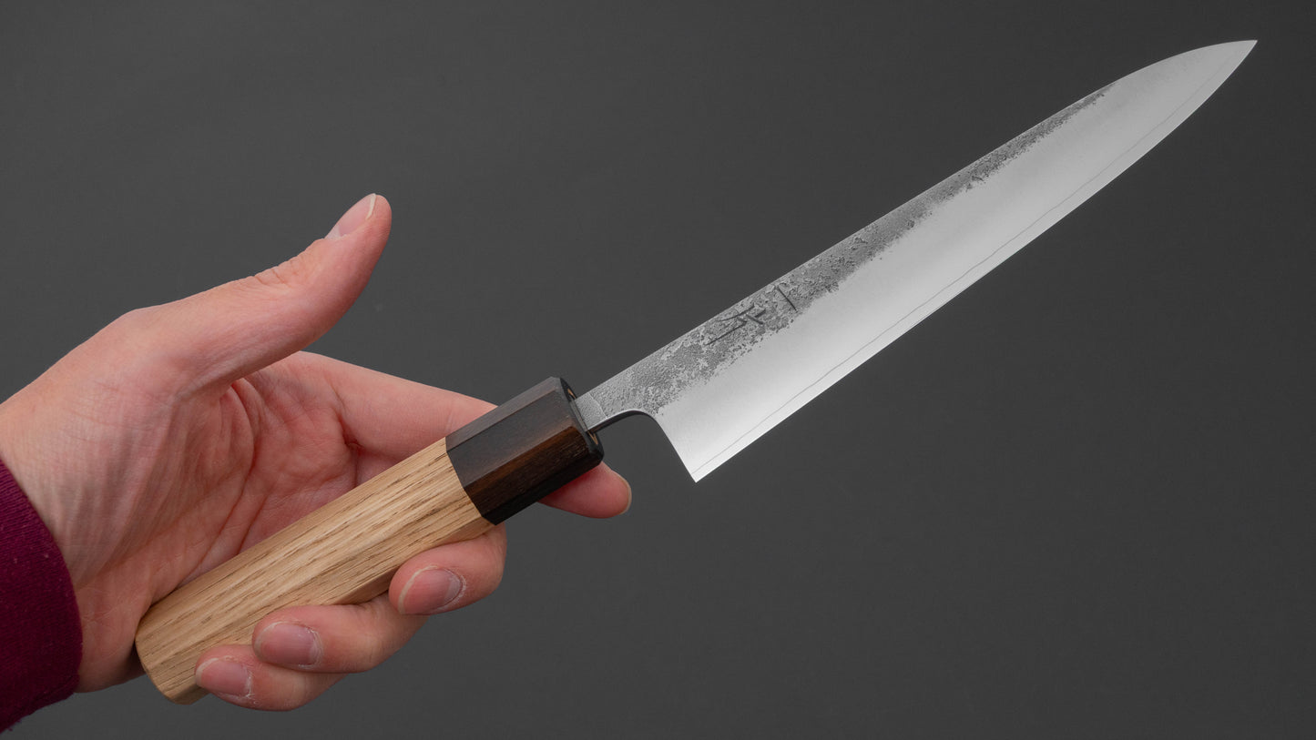 Hitohira Nihei SLD Nashiji Migaki Petty 150mm Chestnut Handle