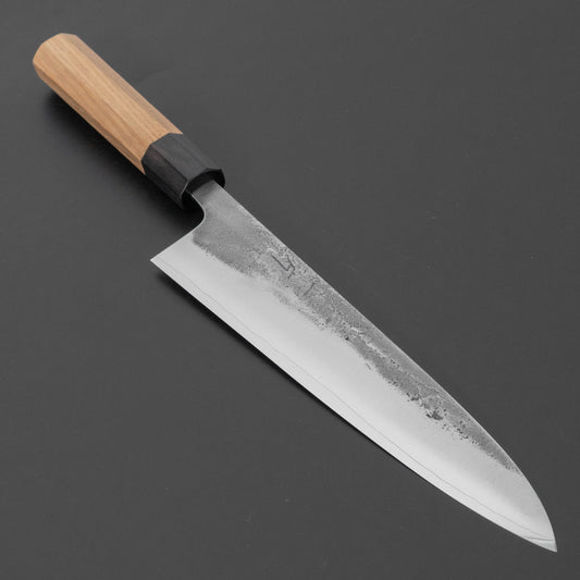Hitohira Nihei SLD Nashiji Migaki Gyuto 240mm Chestnut Handle