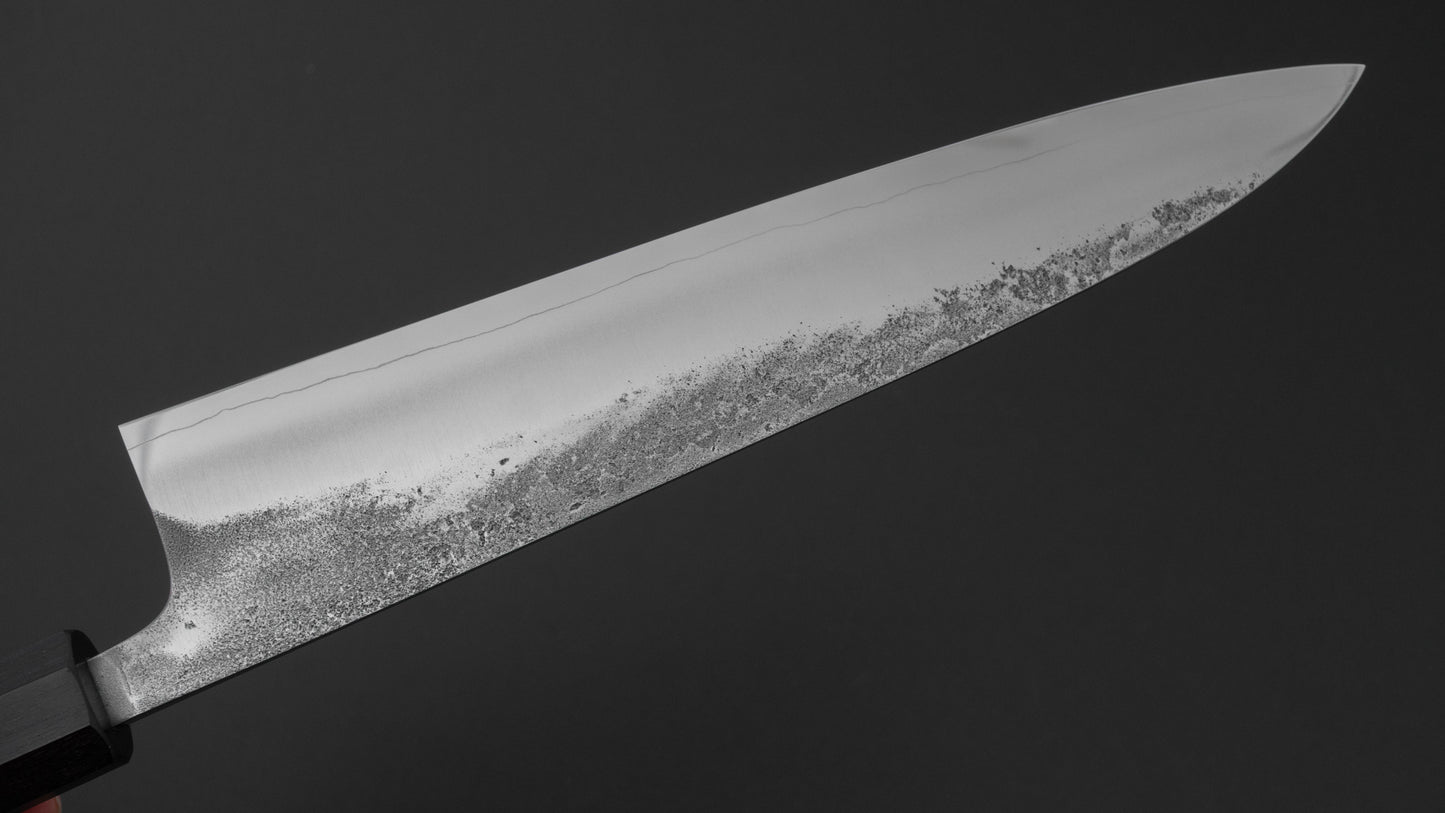 Hitohira Nihei SLD Nashiji Migaki Gyuto 240mm Chestnut Handle