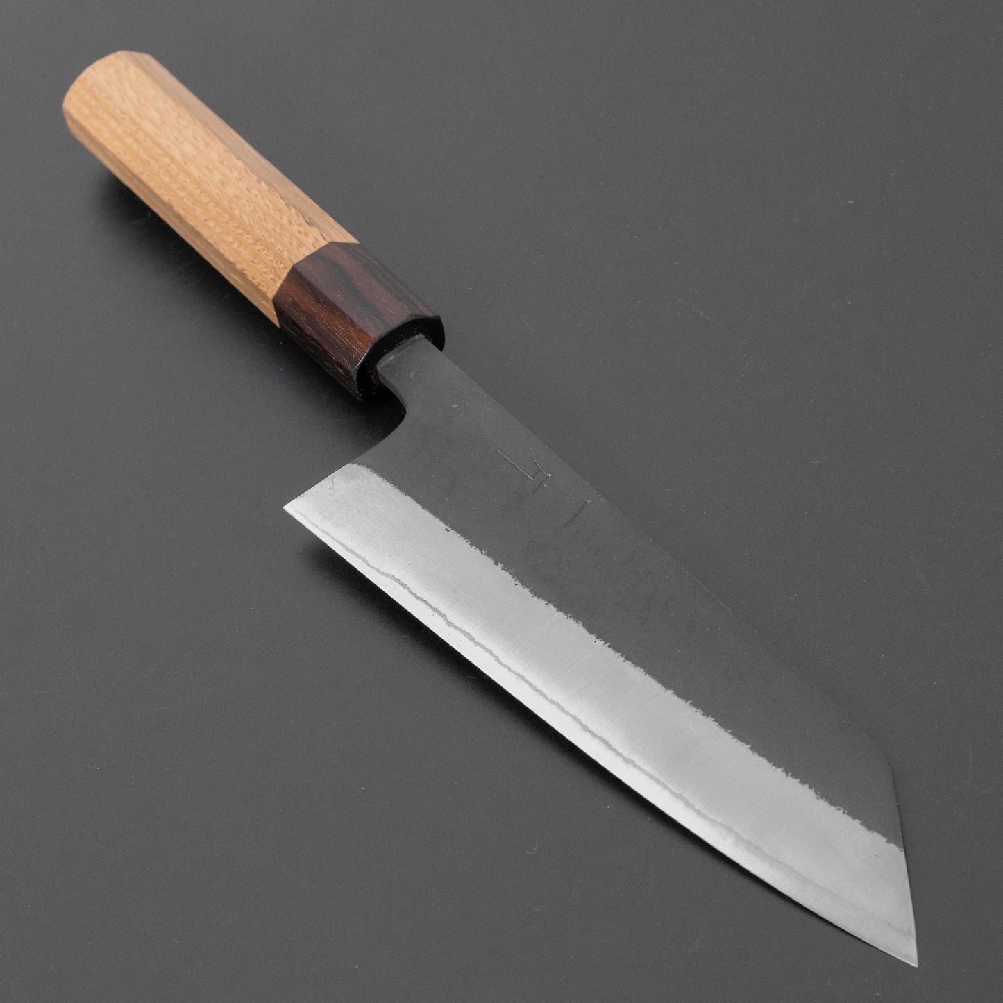 Hitohira Nihei White #2 Stainless Clad Kurouchi Bunka 165mm Chestnut Handle