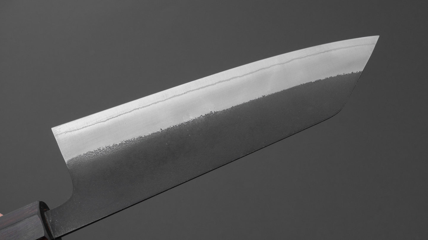 Hitohira Nihei White #2 Stainless Clad Kurouchi Bunka 165mm Chestnut Handle