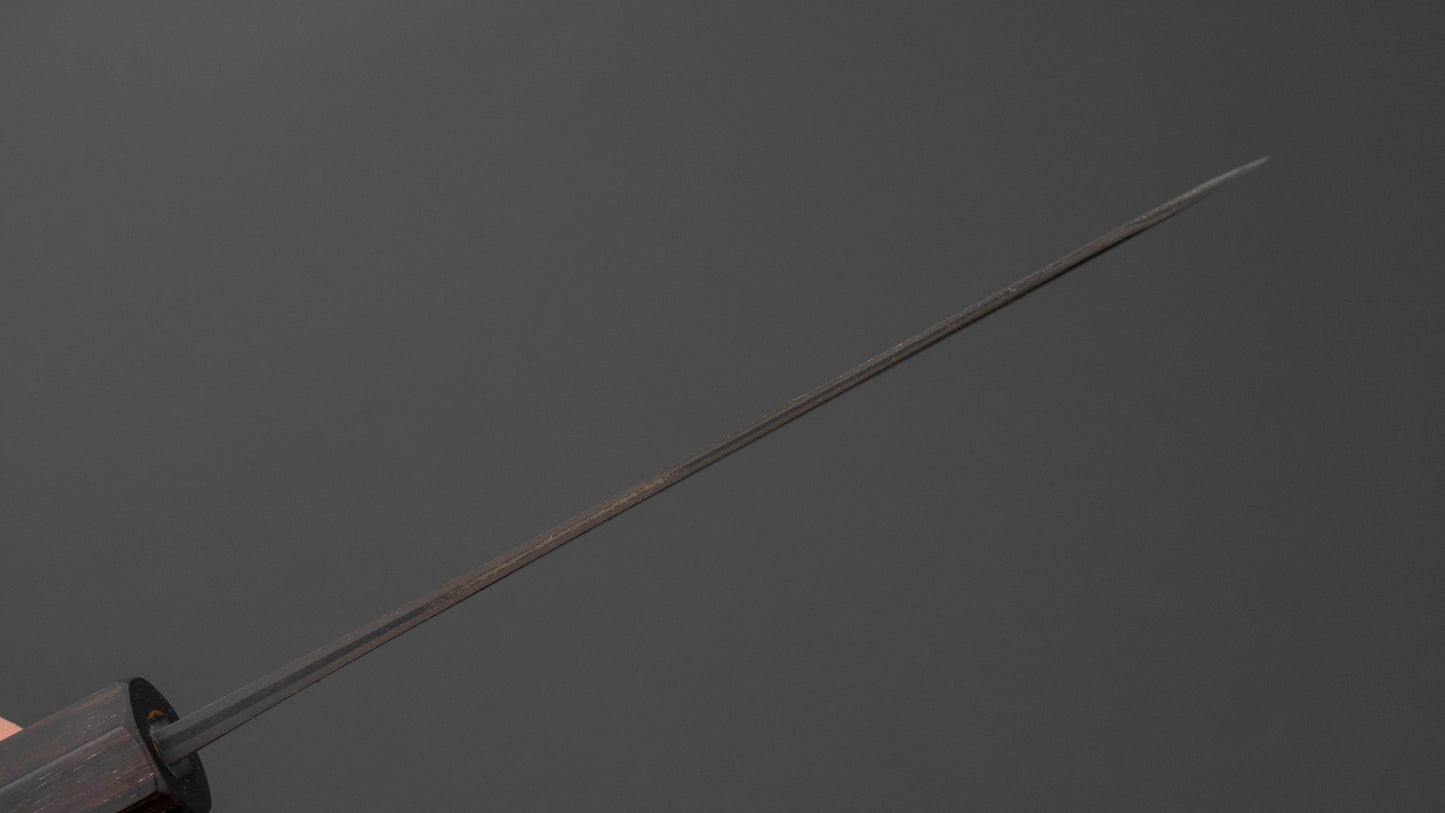 Hitohira Nihei White #2 Stainless Clad Kurouchi Bunka 165mm Chestnut Handle