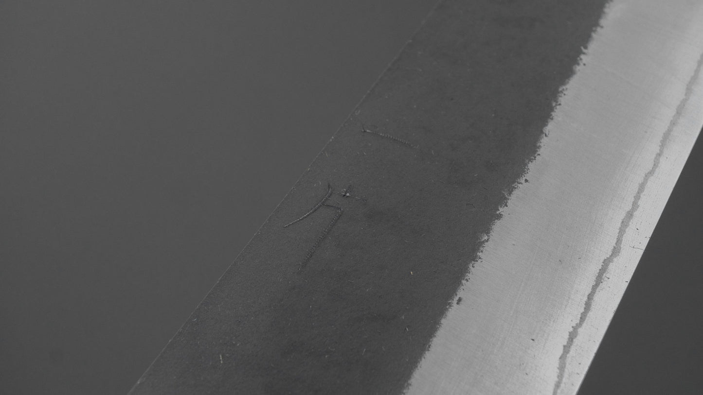 Hitohira Nihei White #2 Stainless Clad Kurouchi Bunka 165mm Chestnut Handle