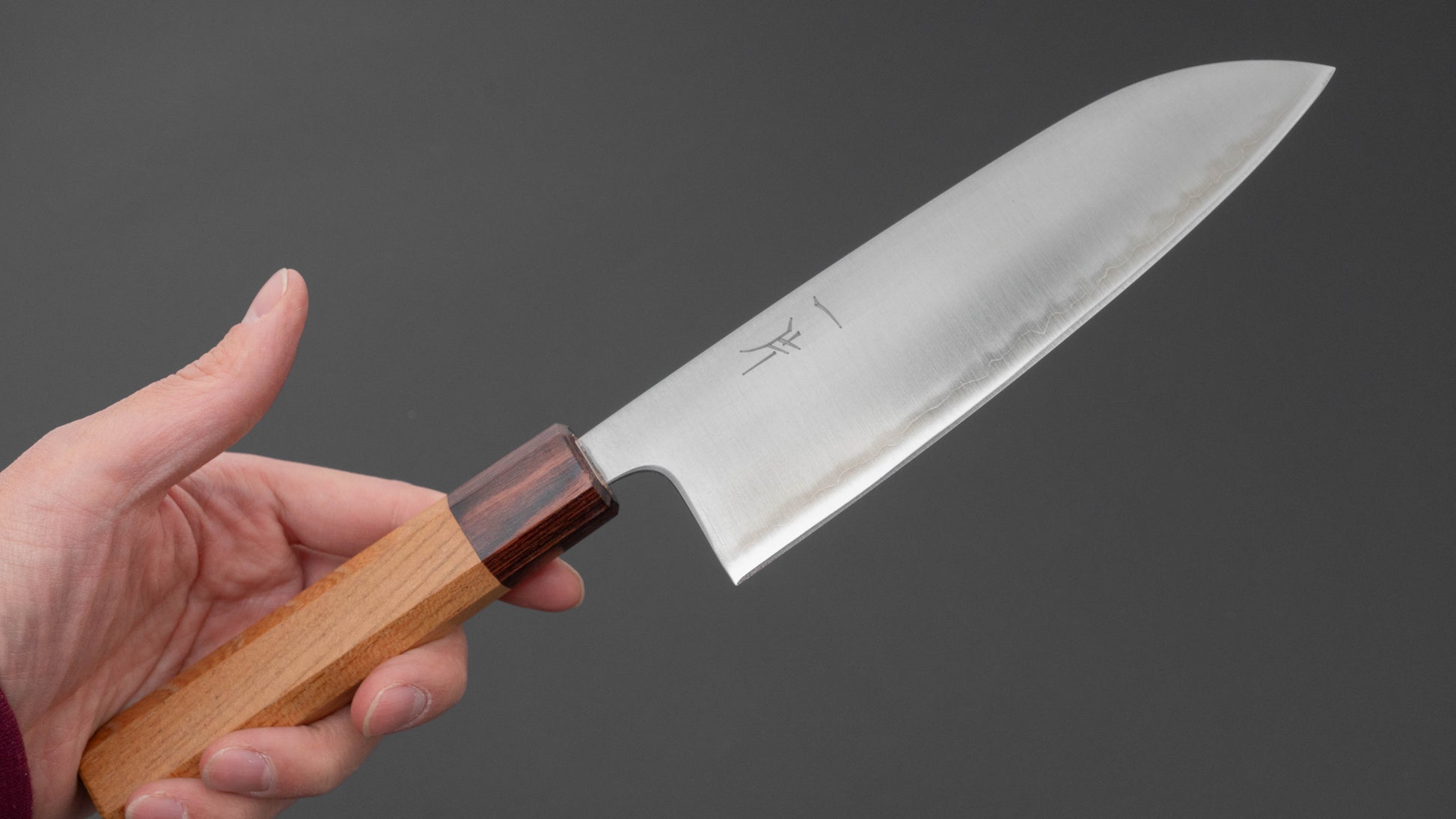 Hitohira Futana SB Migaki Santoku 170mm Keyaki Zelkova Handle