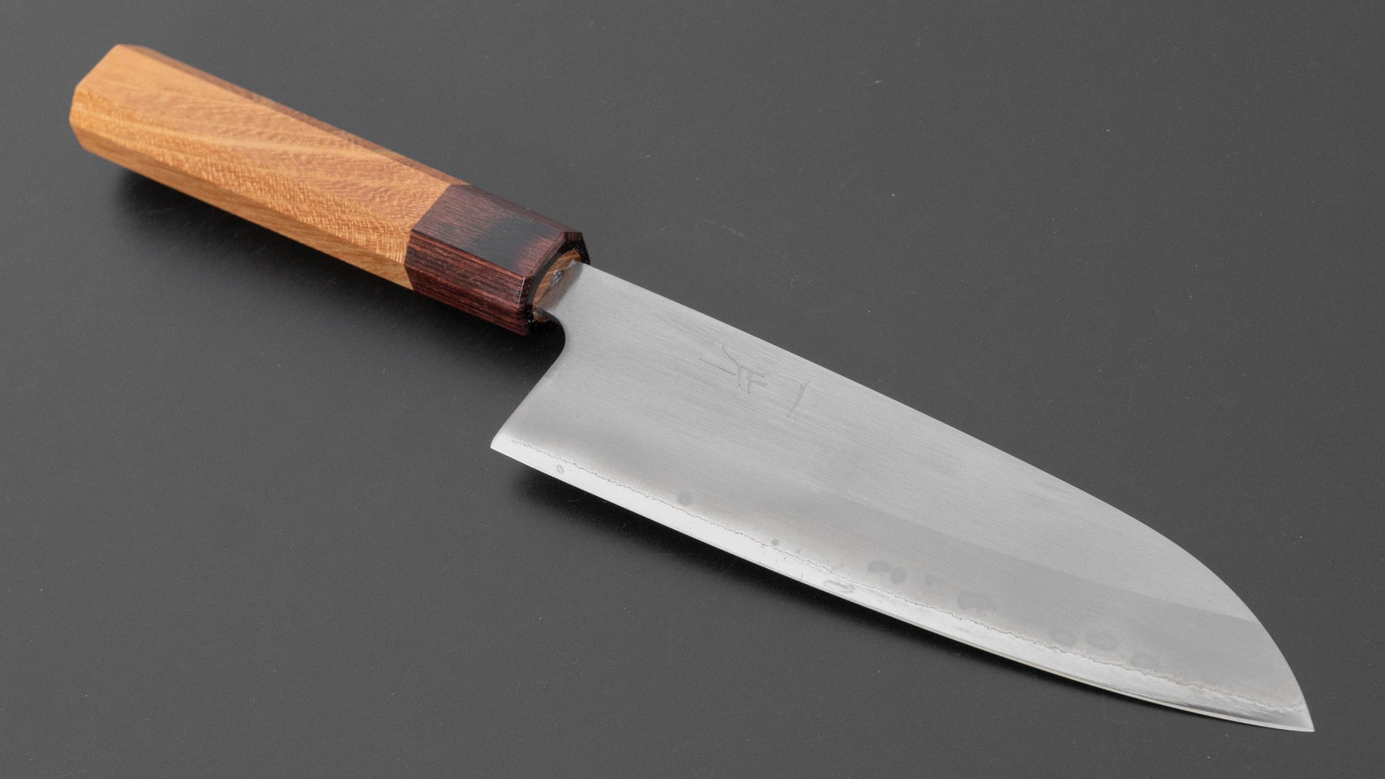 Hitohira Futana White #1 Migaki Santoku 170mm Keyaki Zelkova Handle