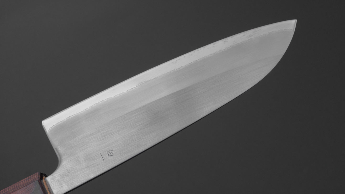 Hitohira Futana White #1 Migaki Santoku 170mm Keyaki Zelkova Handle