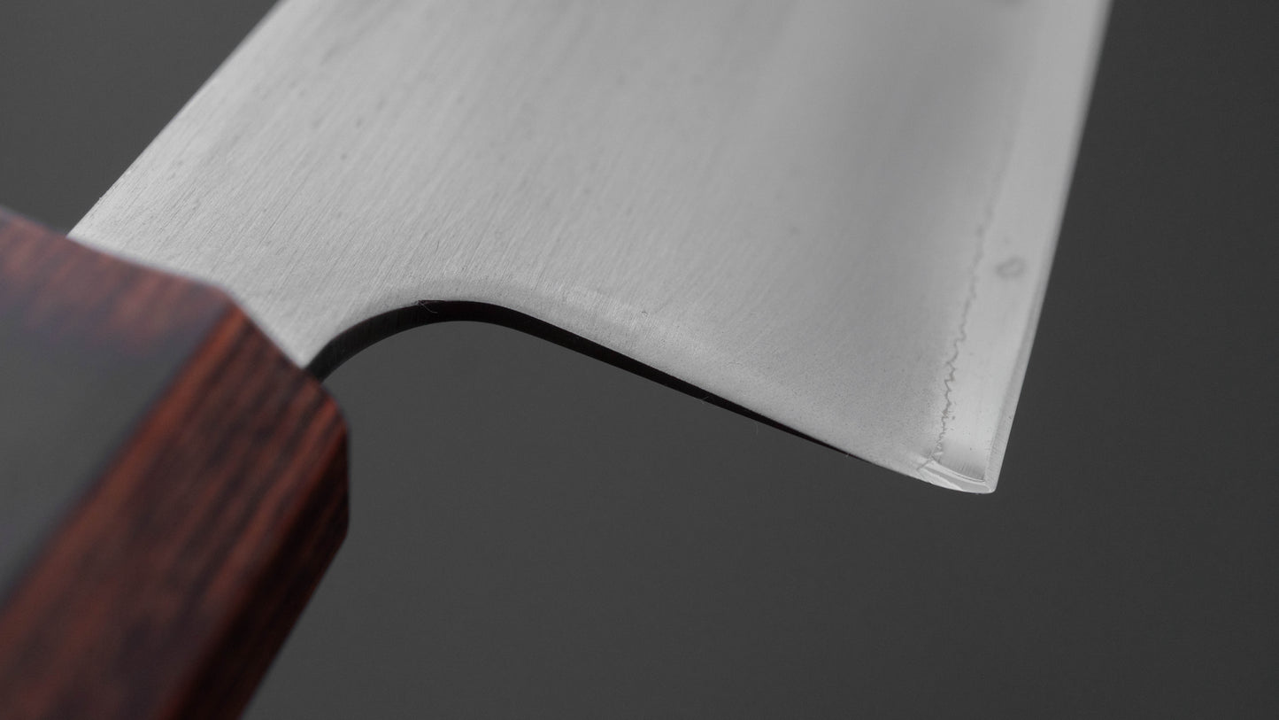 Hitohira Futana White #1 Migaki Santoku 170mm Keyaki Zelkova Handle